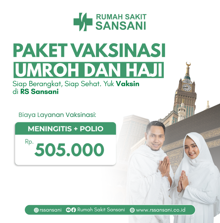 Paket Vaksinasi Meningitis + Polio Umroh dan Haji